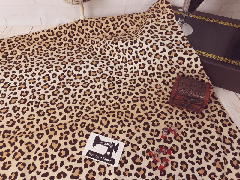 Animal Print - cotton lycra - 150cm wide