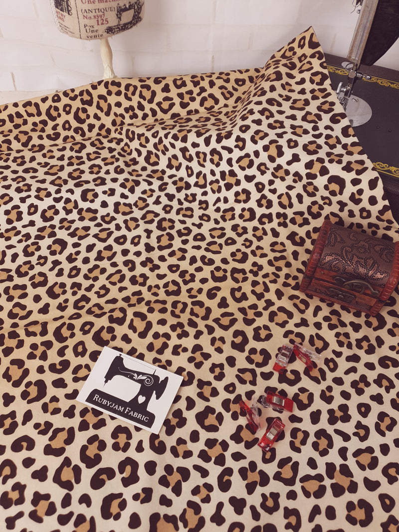 Animal Print - cotton lycra - 150cm wide