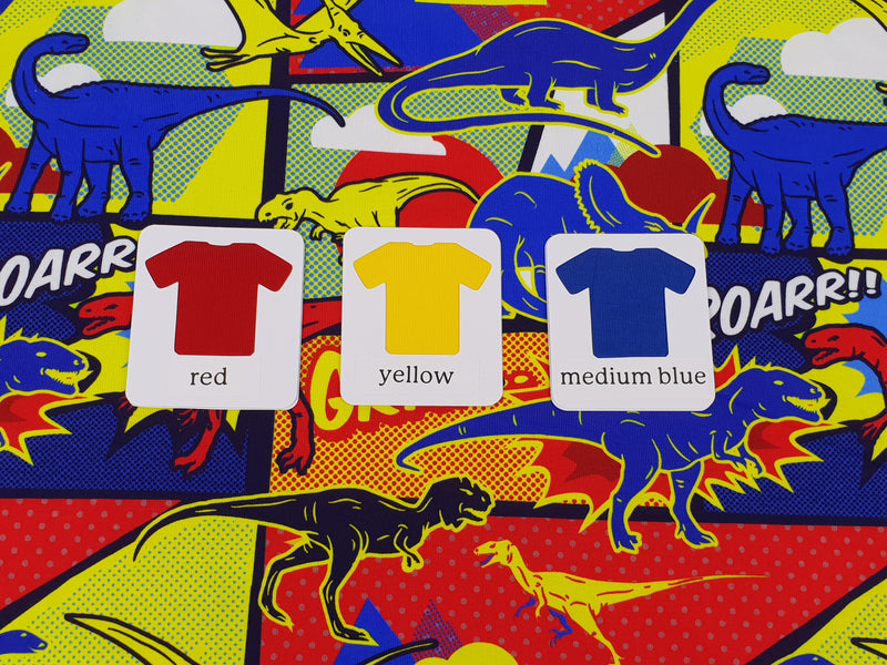 Dinosaurs - cotton lycra - 150cm wide