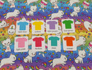 Unicorn Cats - cotton lycra - 150cm wide