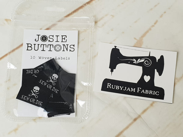 Sew or Die - Labels by Josie Buttons