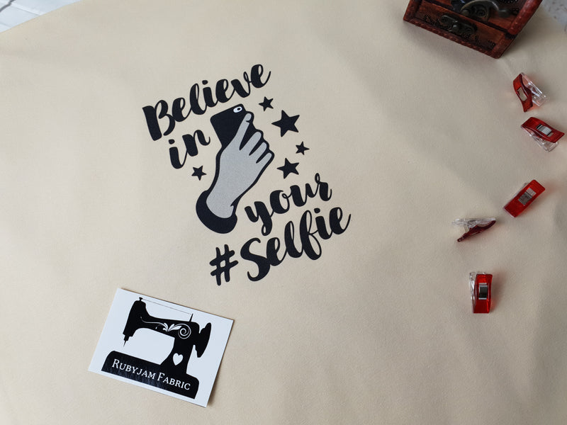 Believe In Your Selfie - SAND BEIGE - Panels On Demand