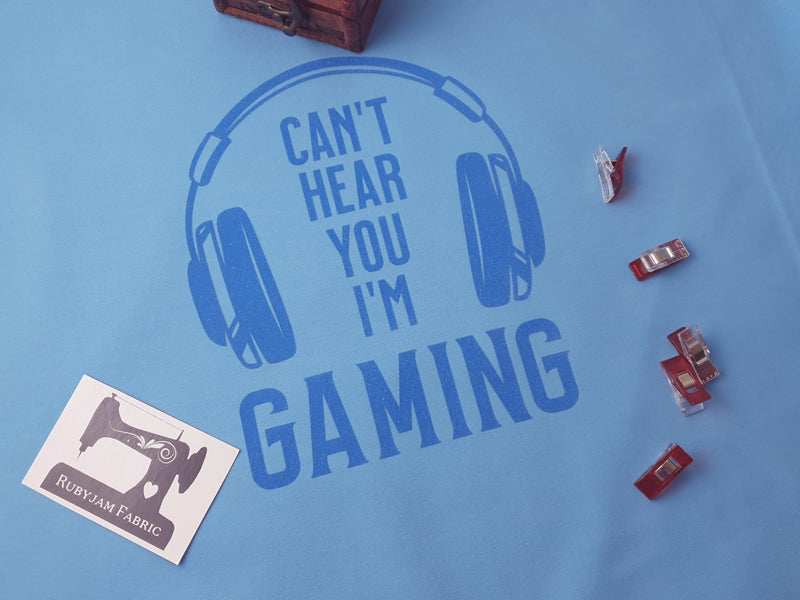 Can't Hear You I'm Gaming - LIGHT BLUE - Panels On Demand