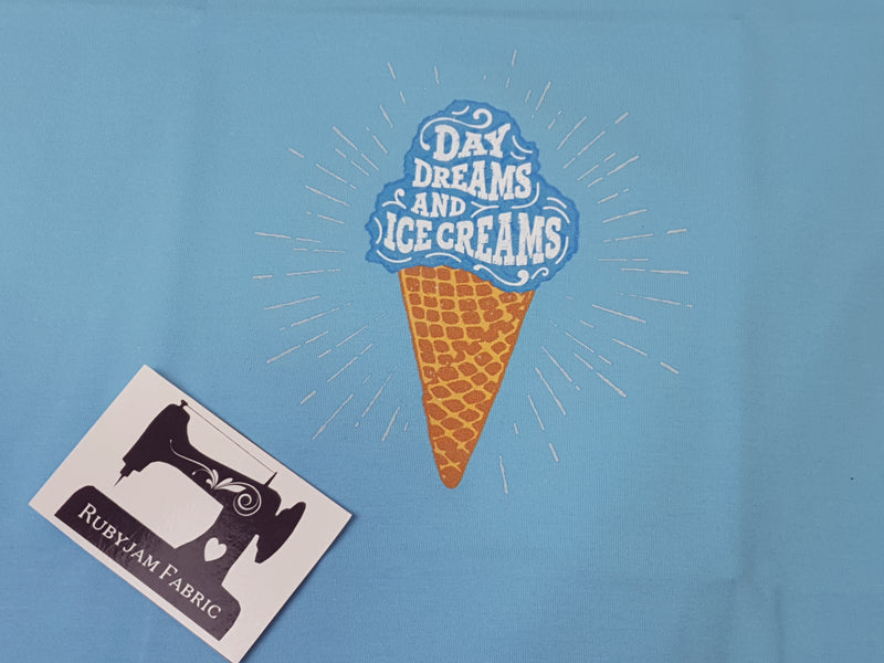 Daydreams and Ice Creams - LIGHT BLUE - Panels On Demand