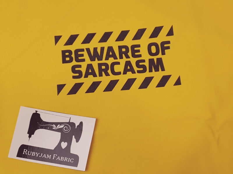 Beware of Sarcasm - YELLOW - Panels On Demand