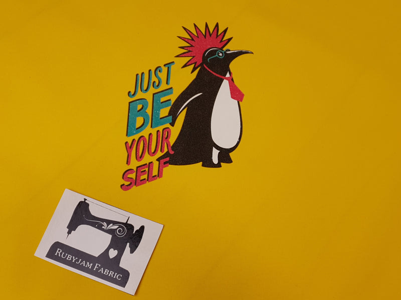 Just Be Yourself (Penguin) - YELLOW - Panels On Demand