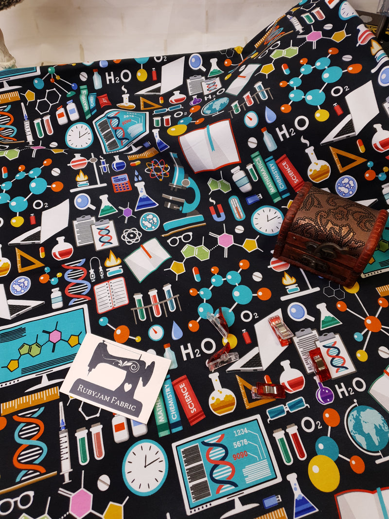 Science - cotton lycra - 150cm wide