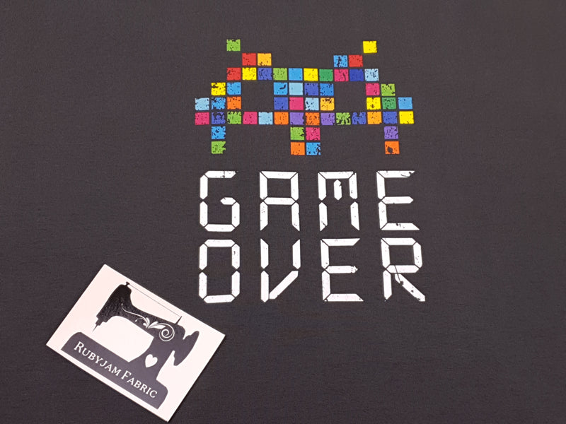 Game Over Gamer - CHARCOAL - Panels On Demand