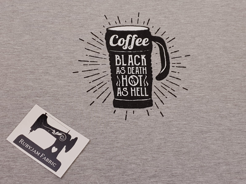 Coffee Black - HEATHER GREY - Panels On Demand