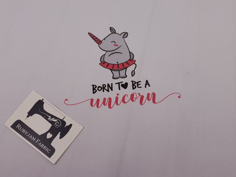 Born to be a Unicorn - WHITE - Panels On Demand