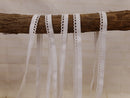1M WHITE Picot Elastic (Approx 10mm wide)