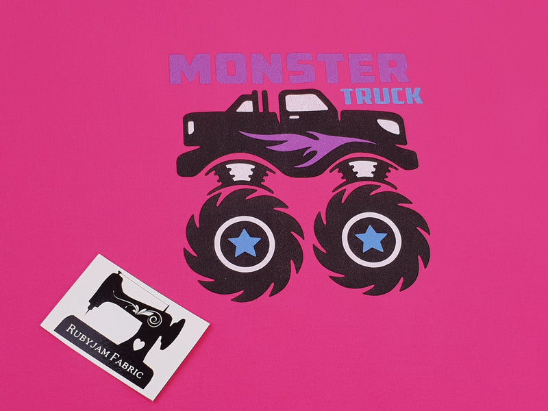 Monster Truck - FUCHSIA - Panels On Demand