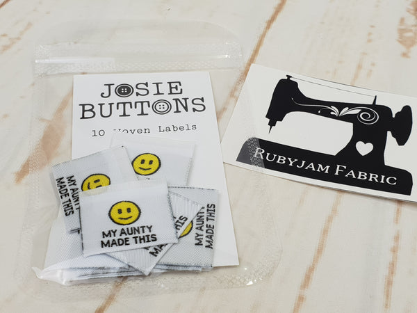 My Aunty Made This - Labels by Josie Buttons