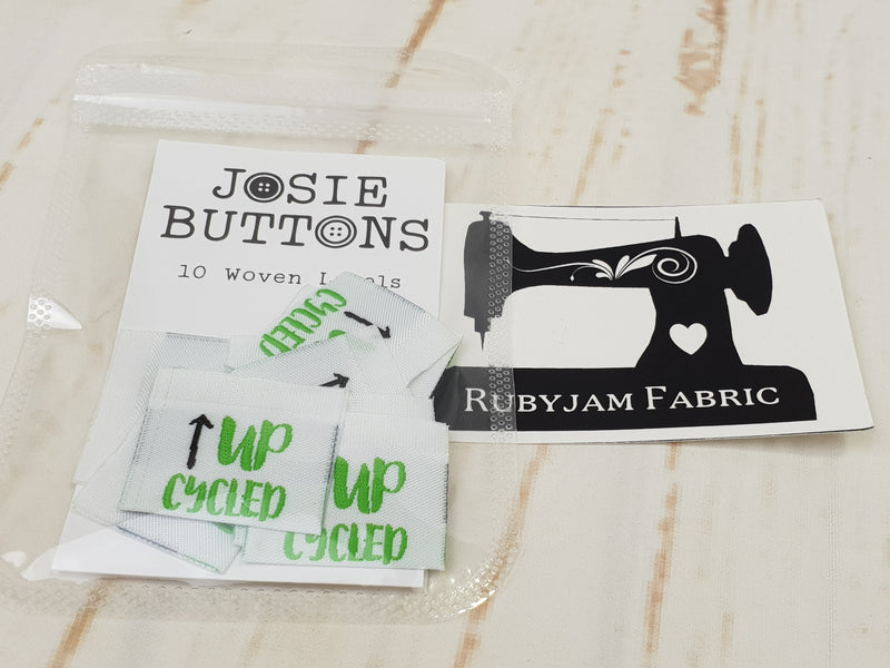 Upcycled - Labels by Josie Buttons