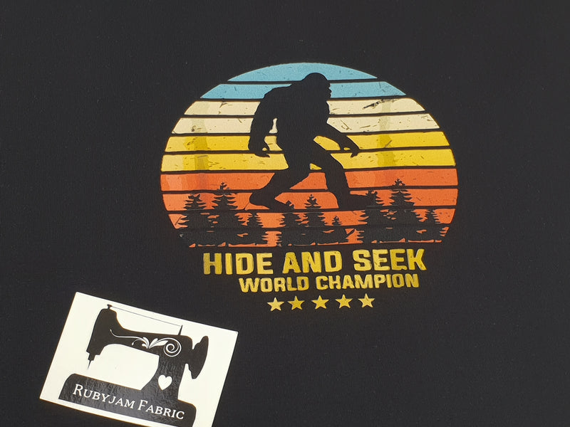 Hide and Seek Champion - BLACK - Panels On Demand