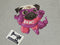 Pink/Purple Super Pug - HEATHER GREY - Panels On Demand