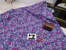 Purple Paisley - cotton lycra - 150cm wide