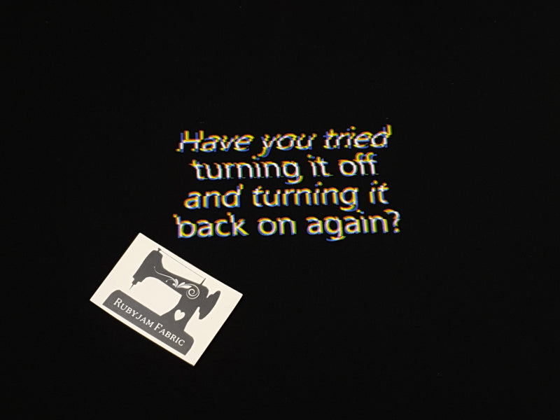 Turn It Off and On - BLACK - Panels On Demand