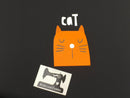 Orange Cat + Cat Butt (Two Panel Set) - BLACK - Panels On Demand