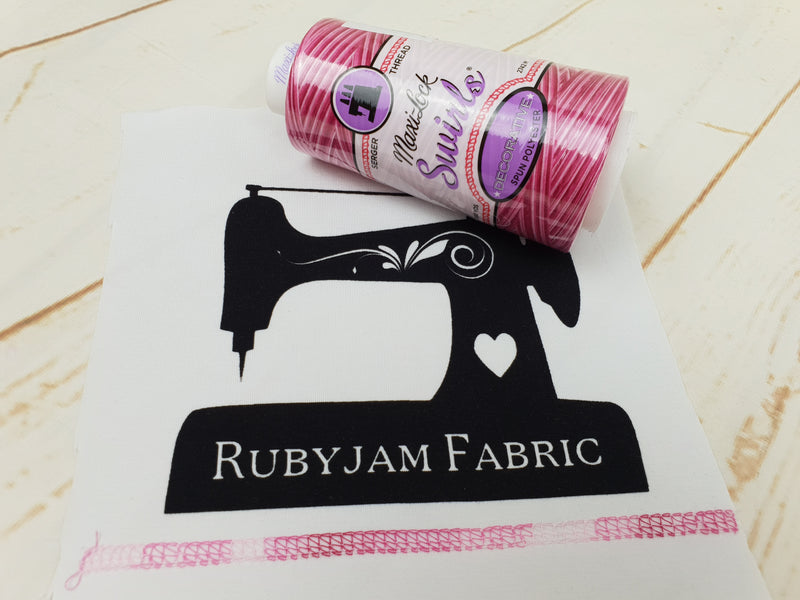Maxi-Lock Swirls Thread - Raspberry Vanilla