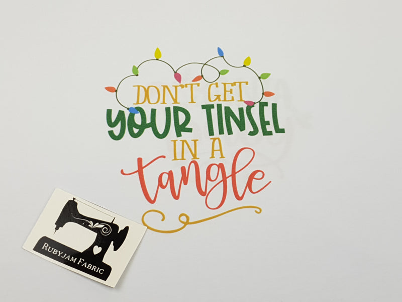 Don't Get Your Tinsel in a Tangle - WHITE - Panels On Demand