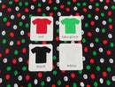 Christmas Polka Dots - cotton lycra - 150cm wide - clearance