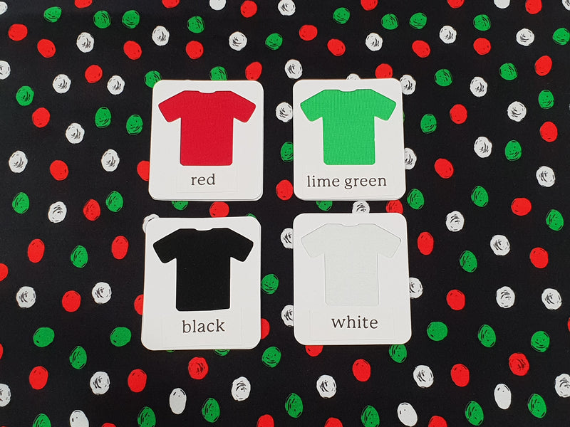 Christmas Polka Dots - cotton lycra - 150cm wide
