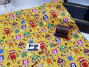 Robots - cotton lycra - 150cm wide