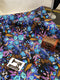 Night Garden - cotton lycra - 150cm wide