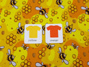 Honey Bees - cotton lycra - 150cm wide