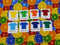 Bright Fruit - cotton lycra - 150cm wide - clearance