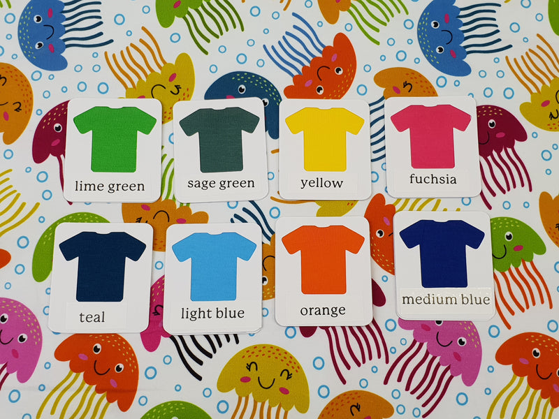 Baby Jellyfish - cotton lycra - 150cm wide