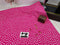White Polka Dots on Pink - cotton lycra - 150cm wide