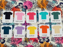 Painted Butterflies - cotton lycra - 150cm wide - clearance