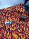 Flames - cotton lycra - 150cm wide - clearance