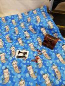 Cat Mermaids - cotton lycra - 150cm wide - clearance