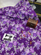 Violet Roses - cotton lycra - 150cm wide