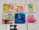 Sewing, Don't Make Me Cut You - Drink Coasters - Bespoke