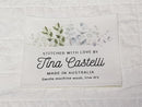 Custom QUILT LABEL, Style 3 - Floral