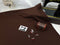 Brown - cotton lycra - FRENCH TERRY - 185cm wide
