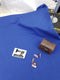 Royal Blue - cotton lycra - FRENCH TERRY - 185cm wide