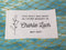 Custom Made QUILT LABEL, organic quilting cotton, Style 10 - In Memory