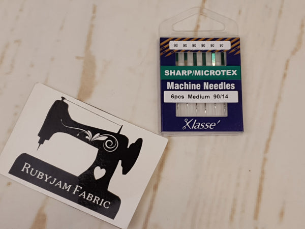 Klasse Sharp Microtex Needles Size 90/14 - Pack of 6