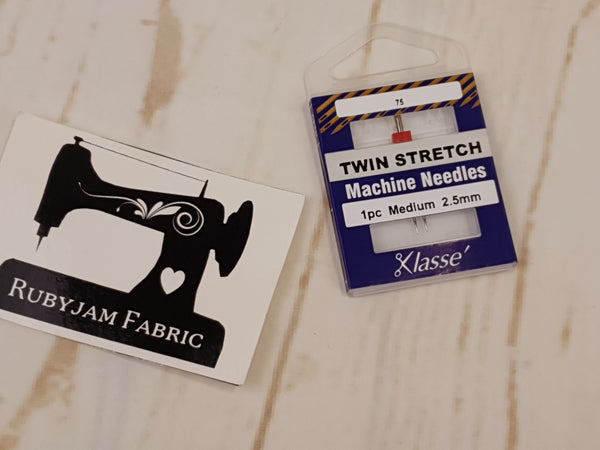 Klasse Twin Stretch Needle Size 75/11 2.5mm