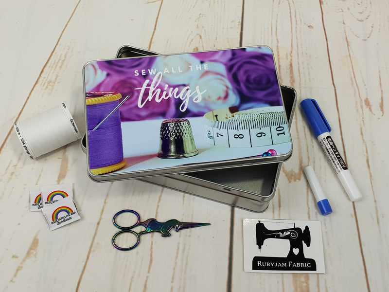 Sew All The Things - Sewing Storage Tin - Bespoke