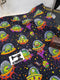 Aliens - cotton lycra - 150cm wide - clearance