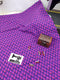 Purple Dragon Scales - cotton lycra - 150cm wide