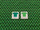 Green Dragon Scales - cotton lycra - 150cm wide