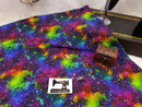 Intergalactic Rainbow - cotton lycra - 150cm wide