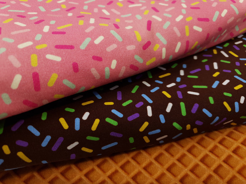 Waffle Cone - cotton lycra - 150cm wide